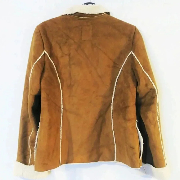 Old Navy Brown Faux Suede Coat - Picture 7 of 7